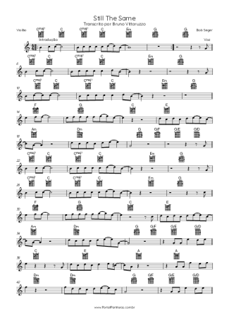 Bob Seger Still The Same score for Acoustic Guitar