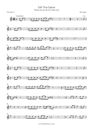 Bob Seger Still The Same score for Clarinet (C)