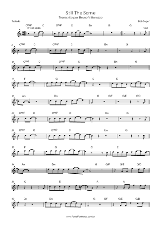 Bob Seger Still The Same score for Keyboard