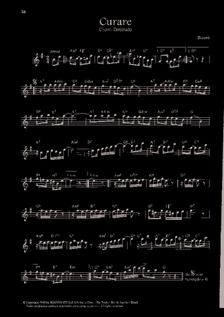 Bororó Curare score for Keyboard
