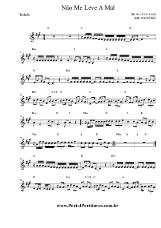 Breno e Caio Cesar Não Me Leve A Mal score for Keyboard