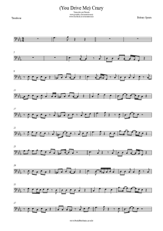 Britney Spears (You Drive Me) Crazy score for Trombone