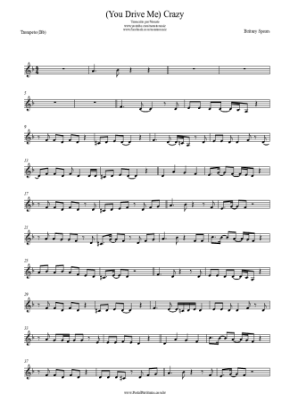 Britney Spears (You Drive Me) Crazy score for Trumpet