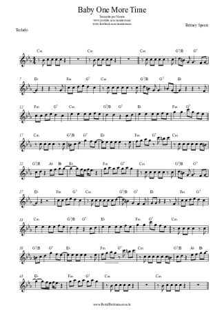 Britney Spears Baby One More Time score for Keyboard