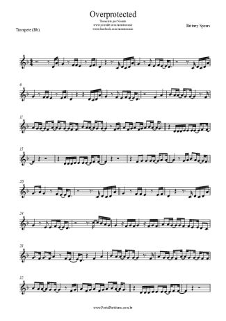 Britney Spears Overprotected score for Trumpet