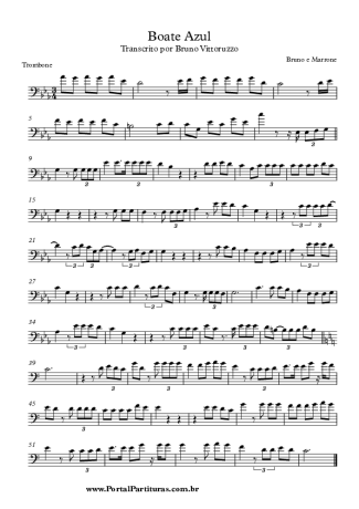 Bruno e Marrone Boate Azul score for Trombone