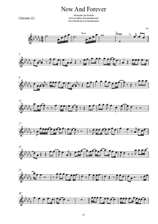 Carole King Now And Forever score for Clarinet (C)