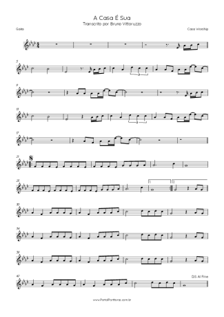 Casa Worship A Casa É Sua score for Harmonica