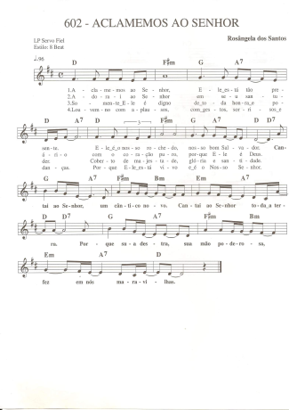 Catholic Church Music (Músicas Católicas) Aclamemos Ao Senhor score for Keyboard