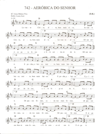 Catholic Church Music (Músicas Católicas) Aeróbica do Senhor score for Keyboard