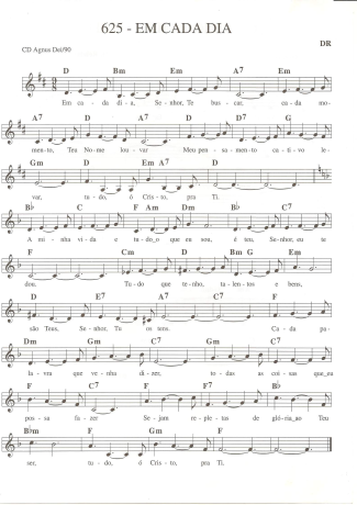 Catholic Church Music (Músicas Católicas) Em Cada Dia score for Keyboard