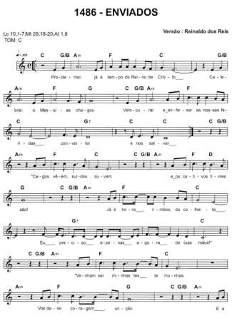 Catholic Church Music (Músicas Católicas) Enviados score for Keyboard