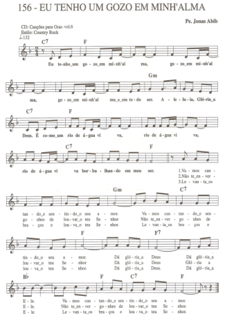 Catholic Church Music (Músicas Católicas) Eu Tenho um Gozo em Minha alma score for Keyboard