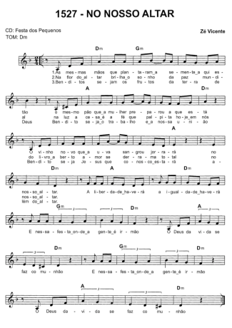 Catholic Church Music (Músicas Católicas) No Nosso Altar score for Keyboard