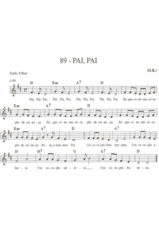 Catholic Church Music (Músicas Católicas) Pai Pai score for Keyboard