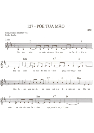 Catholic Church Music (Músicas Católicas) Põe Tua Mão score for Keyboard