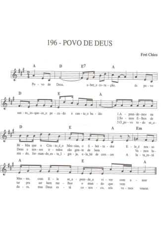 Catholic Church Music (Músicas Católicas) Povo De Deus score for Keyboard