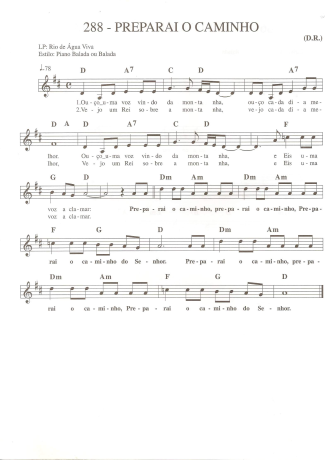 Catholic Church Music (Músicas Católicas) Preparai o Caminho score for Keyboard