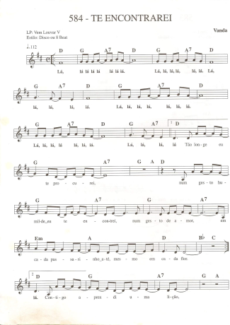 Catholic Church Music (Músicas Católicas) Te Encontrarei score for Keyboard