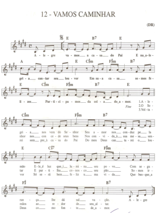 Catholic Church Music (Músicas Católicas) Vamos Caminhar 2 score for Keyboard