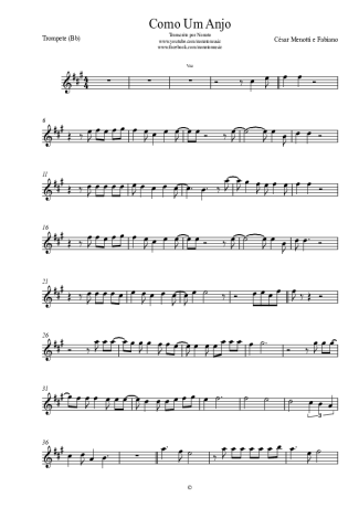 César Menotti e Fabiano Como Um Anjo score for Trumpet