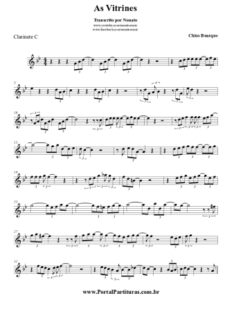 Chico Buarque  score for Clarinet (C)