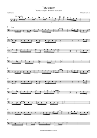 Chico Buarque Tatuagem score for Cello