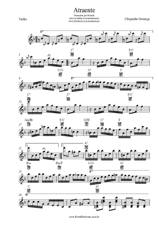 Chiquinha Gonzaga Atraente score for Acoustic Guitar
