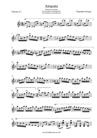 Chiquinha Gonzaga Atraente score for Clarinet (C)