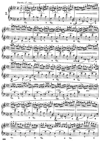 Chopin Étude 2 Op. 25 score for Piano
