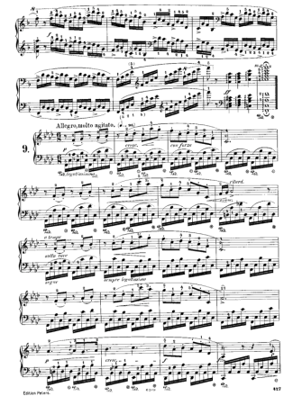 Chopin Étude 9 Op. 10 score for Piano