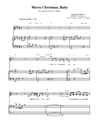 Christmas Songs (Temas Natalinos) Merry Christmas Baby score for Piano