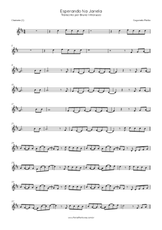 Cogumelo Plutão Esperando Na Janela score for Clarinet (C)