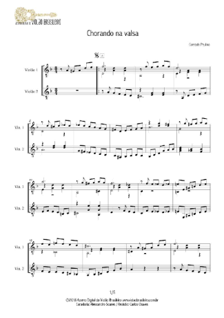 Conrado Paulino Chorando Na Valsa score for Acoustic Guitar