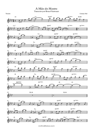 Cristina Mel A Mão Do Mestre score for Keyboard
