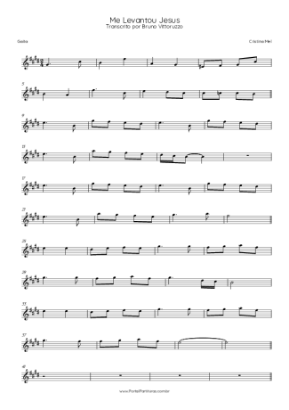 Cristina Mel Me Levantou Jesus score for Harmonica