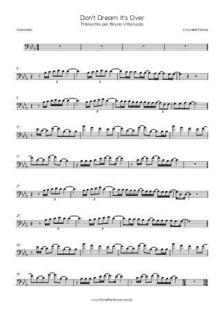 Crowded House Don´t Dream It´s Over score for Cello