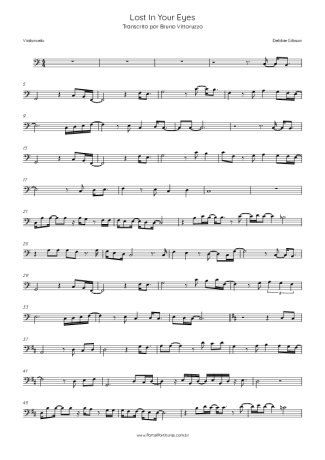 Debbie Gibson Lost In Your Eyes score for Cello