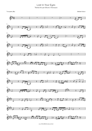 Debbie Gibson Lost In Your Eyes score for Trumpet