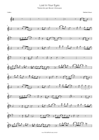 Debbie Gibson Lost In Your Eyes score for Violin