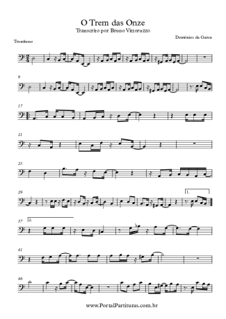 Demônios da Garoa Trem das Onze score for Trombone