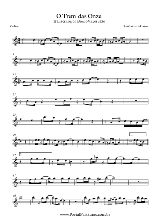 Demônios da Garoa Trem das Onze score for Violin
