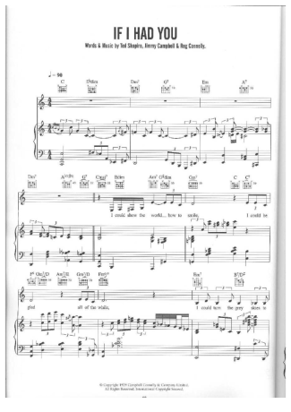 Diana Krall If I Had You score for Piano