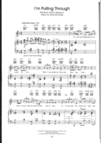 Diana Krall Im Pulling Through score for Piano