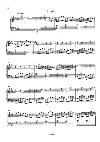 Domenico Scarlatti Keyboard Sonata In C Minor K.362 score for Piano