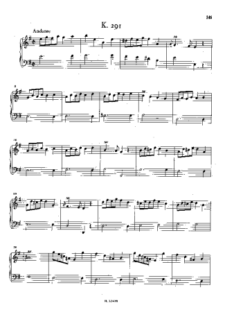 Domenico Scarlatti Keyboard Sonata In E Minor K.291 score for Piano
