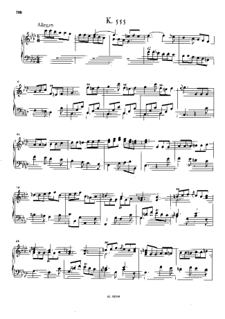 Domenico Scarlatti Keyboard Sonata In F Minor K.555 score for Piano