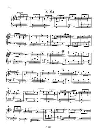 Domenico Scarlatti Keyboard Sonata In G Major K.284 score for Piano