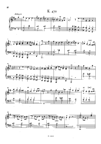 Domenico Scarlatti Keyboard Sonata In G Major K.470 score for Piano