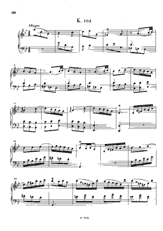 Domenico Scarlatti Keyboard Sonata In G Minor K.102 score for Piano